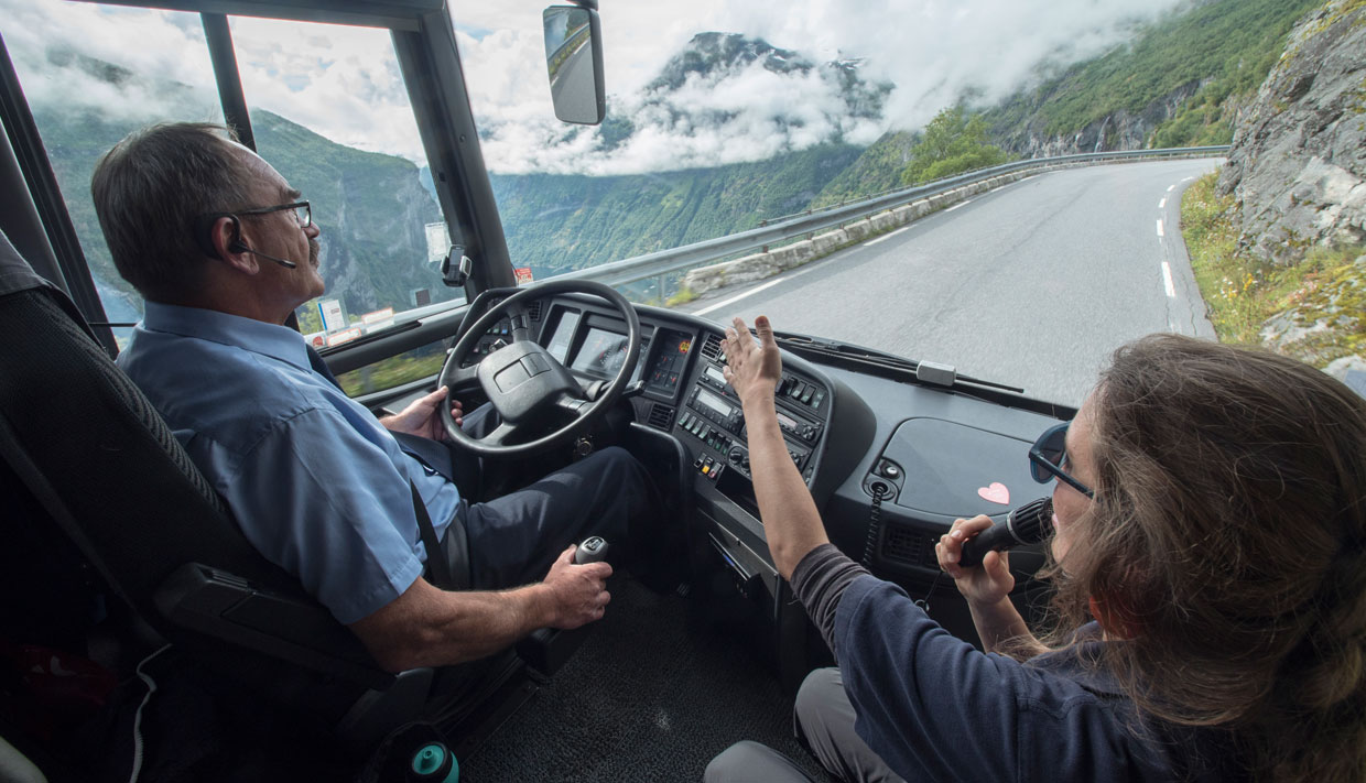 Bus tours in Geiranger