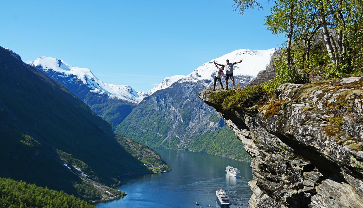 Der Geirangerfjord  Teil des UNESCO-Welterbes