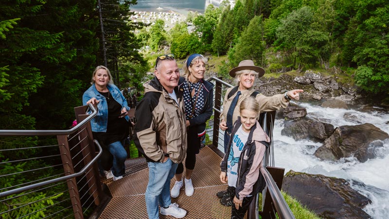 Wasserfallwanderung mit Guide in Geiranger